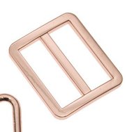  schuifgesp rosé-goud-kleurig metaal 25 mm